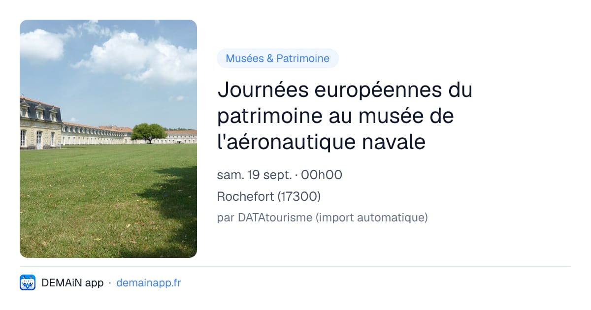 Journées européennes du patrimoine au musée de l'aéronautique navale — Rochefort