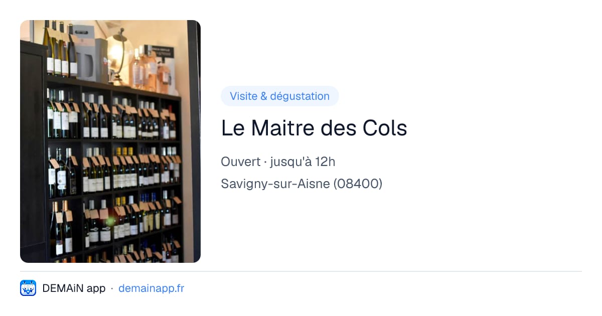 Le Maitre des Cols — Savigny-sur-Aisne