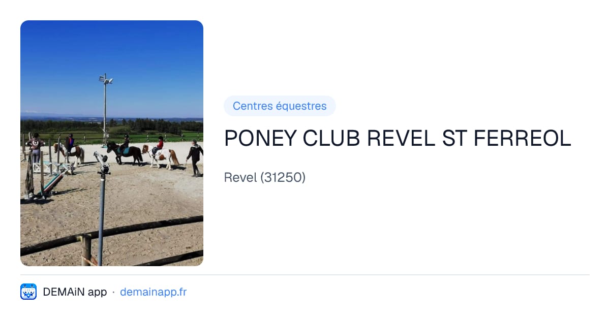 PONEY CLUB REVEL ST FERREOL — Revel
