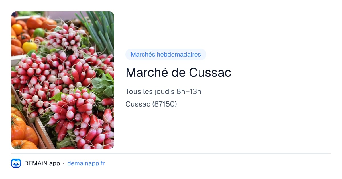 Marché de Cussac — Cussac