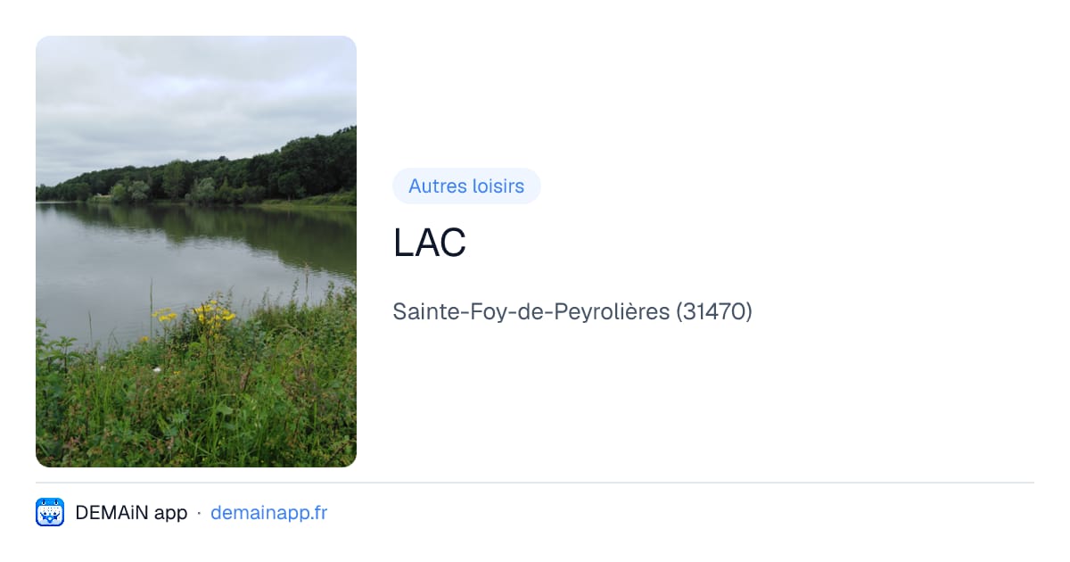 LAC — Sainte-Foy-de-Peyrolières