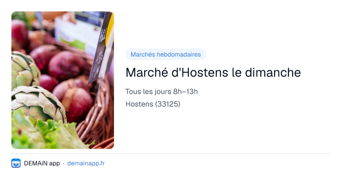 Marché d'Hostens le dimanche — Hostens