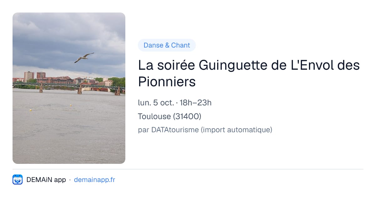 La soirée Guinguette de L'Envol des Pionniers — Toulouse