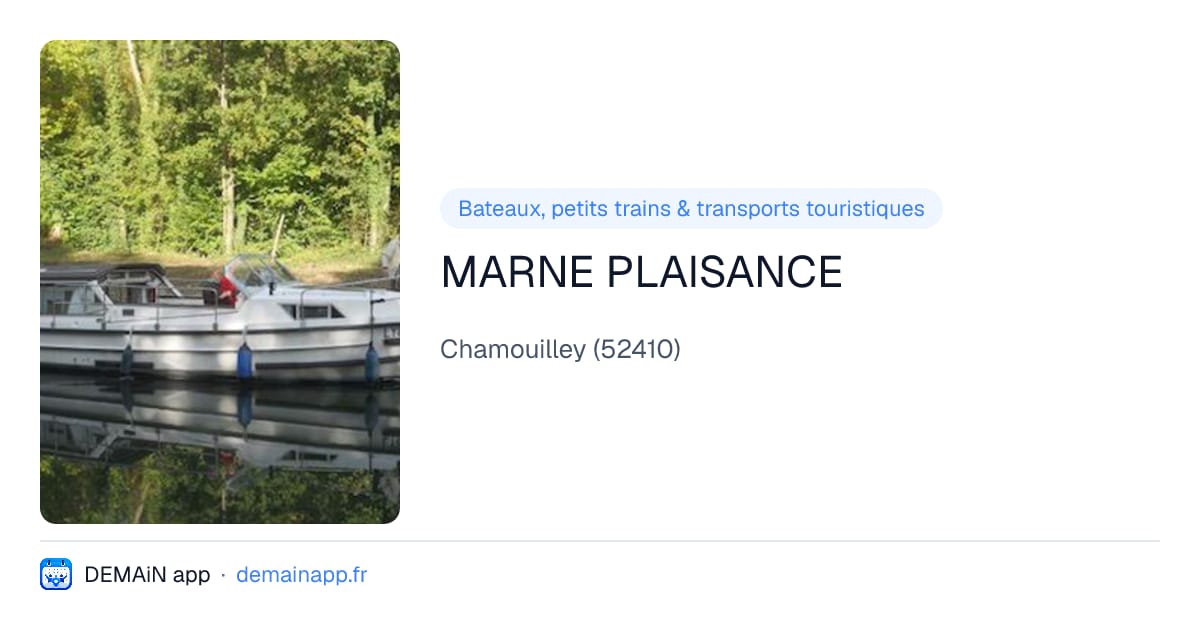 MARNE PLAISANCE — Chamouilley
