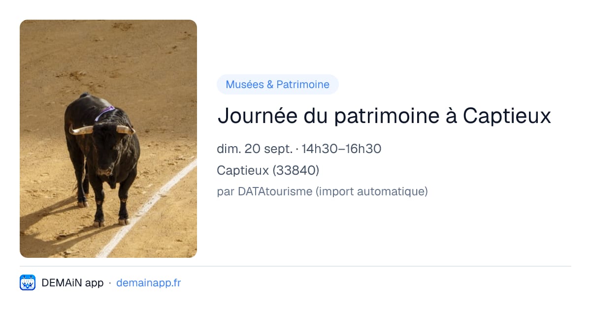 Journée du patrimoine à Captieux — Captieux