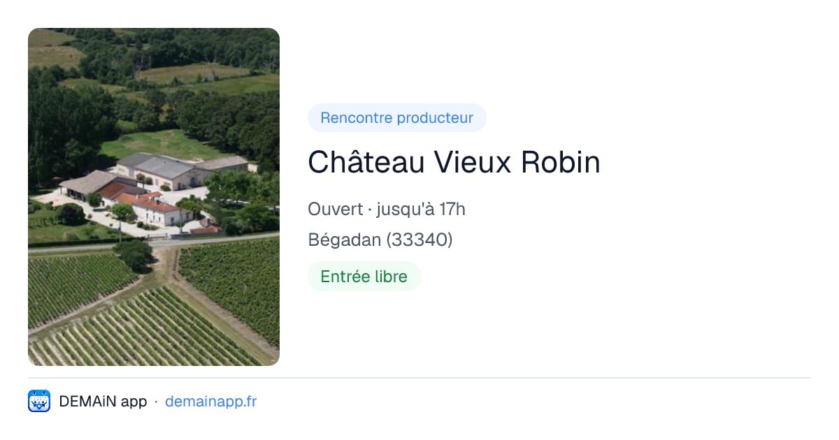 Château Vieux Robin — Bégadan