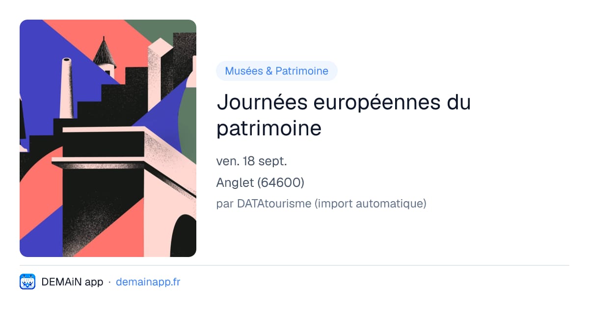 Journées européennes du patrimoine — Anglet