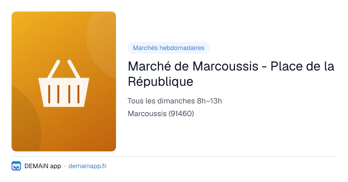 Marché de Marcoussis - Place de la République — Marcoussis