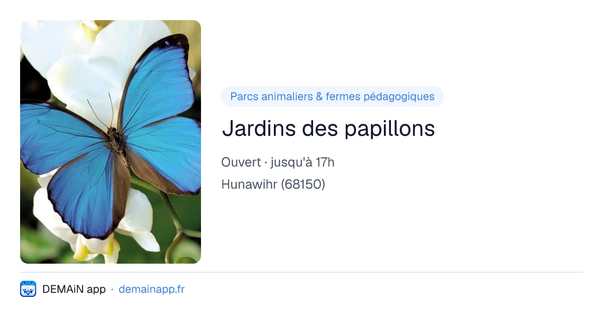 Jardins des papillons — Hunawihr