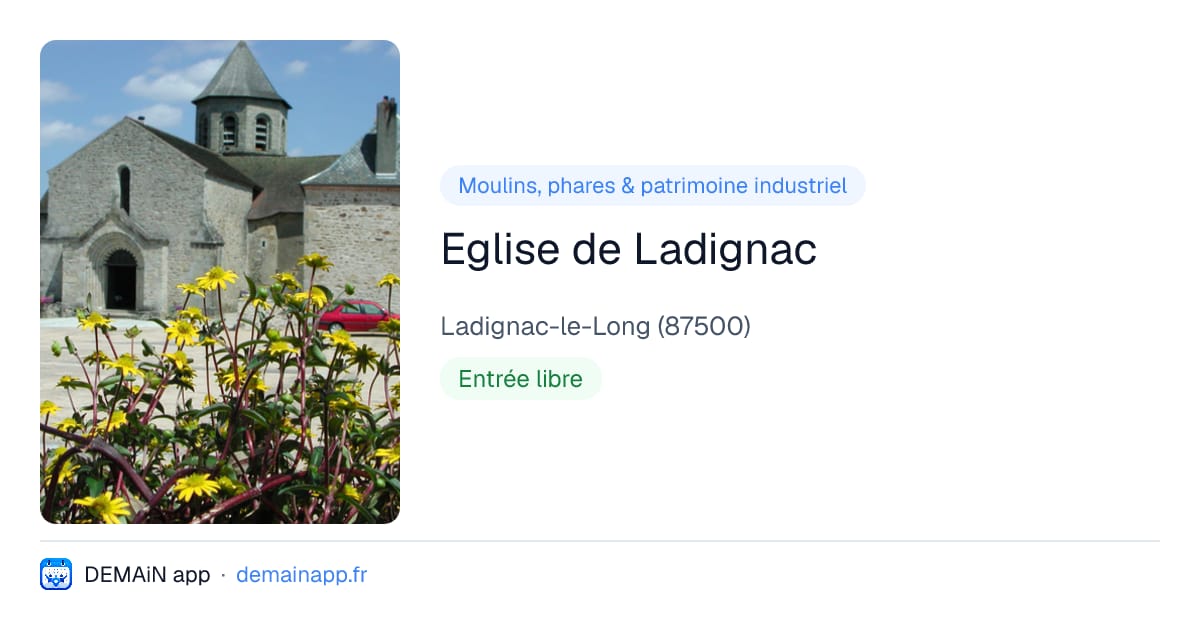 Eglise de Ladignac — Ladignac-le-Long