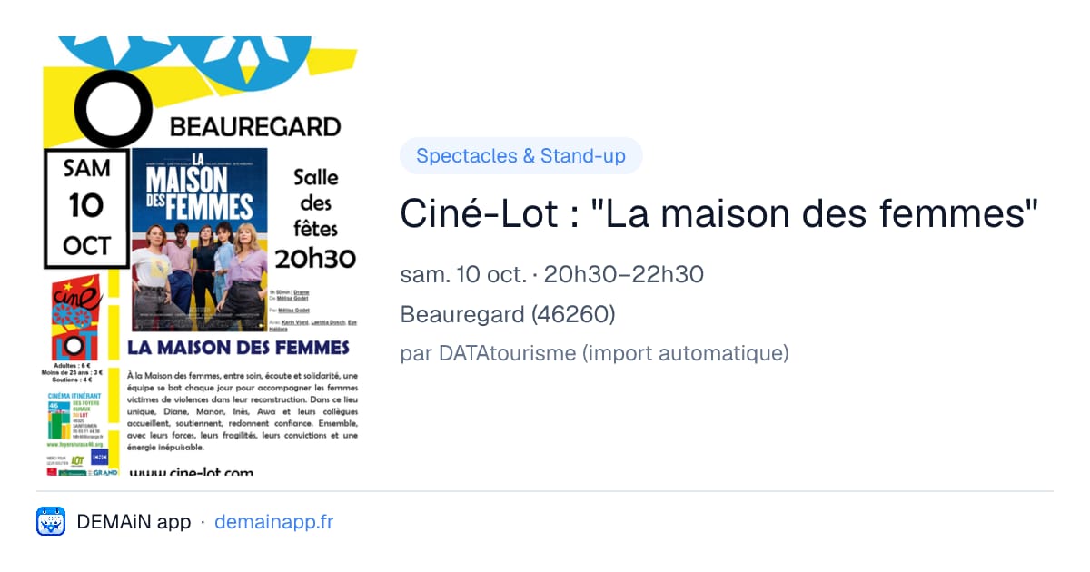 Ciné-Lot : "La maison des femmes" — Beauregard