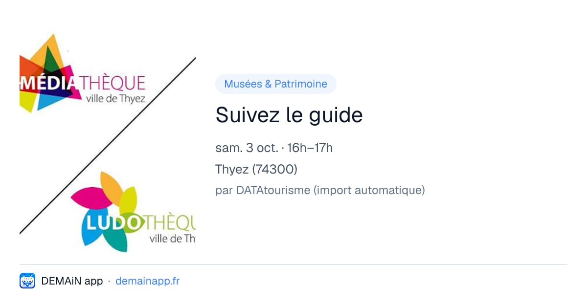 Suivez le guide — Thyez