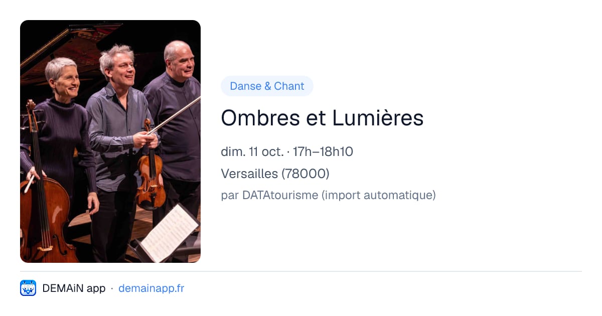 Ombres et Lumières — Versailles