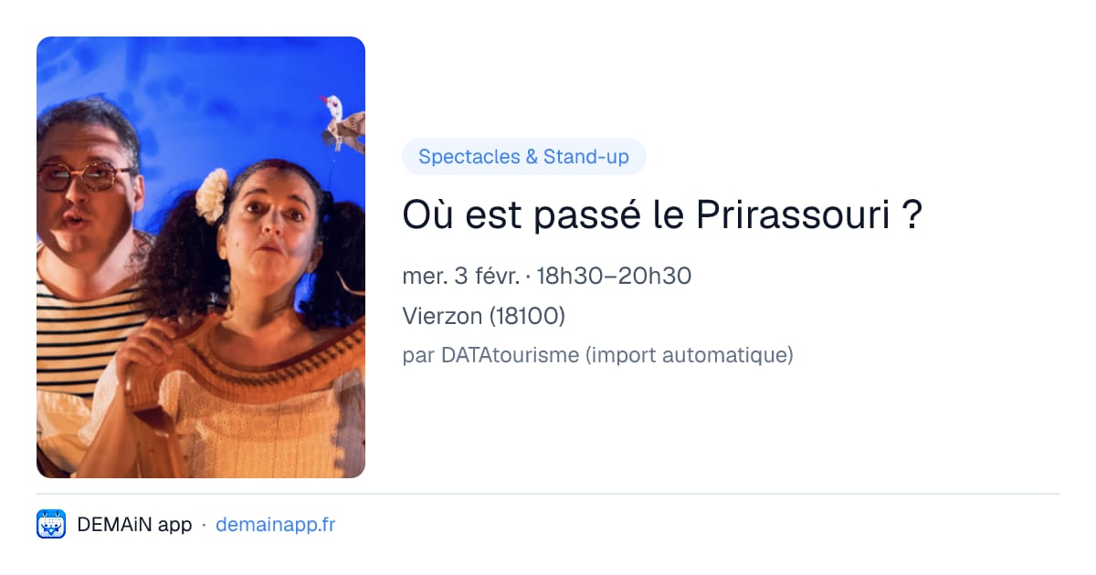 Où est passé le Prirassouri ? — Vierzon