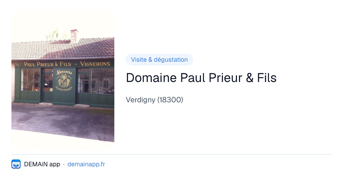 Domaine Paul Prieur & Fils — Verdigny