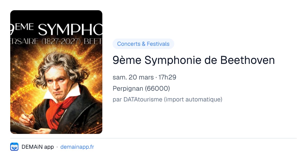 9ème Symphonie de Beethoven — Perpignan