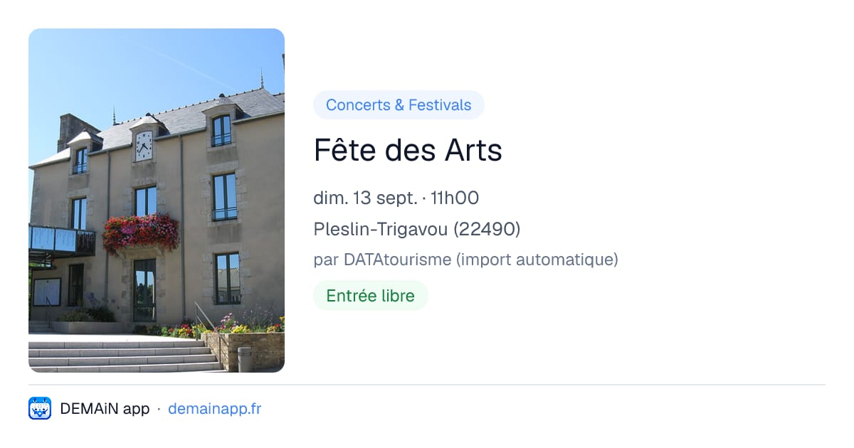 Fête des Arts — Pleslin-Trigavou