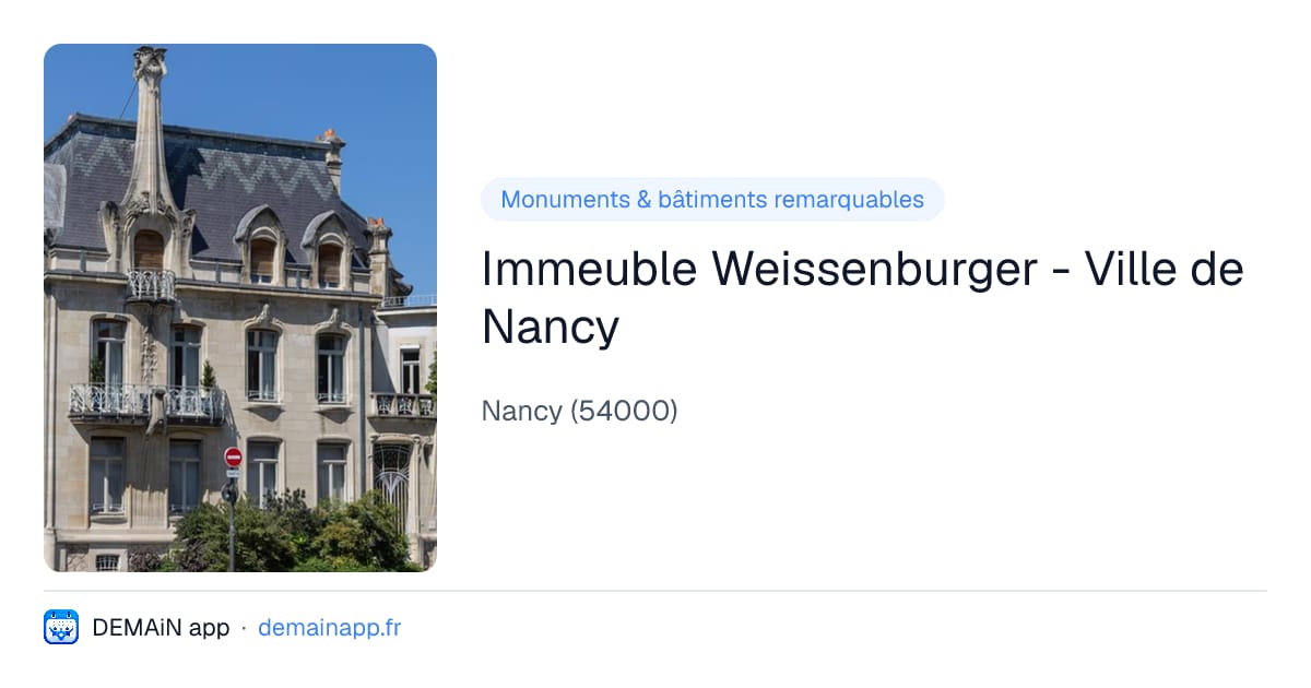 Immeuble Weissenburger - Ville de Nancy — Nancy