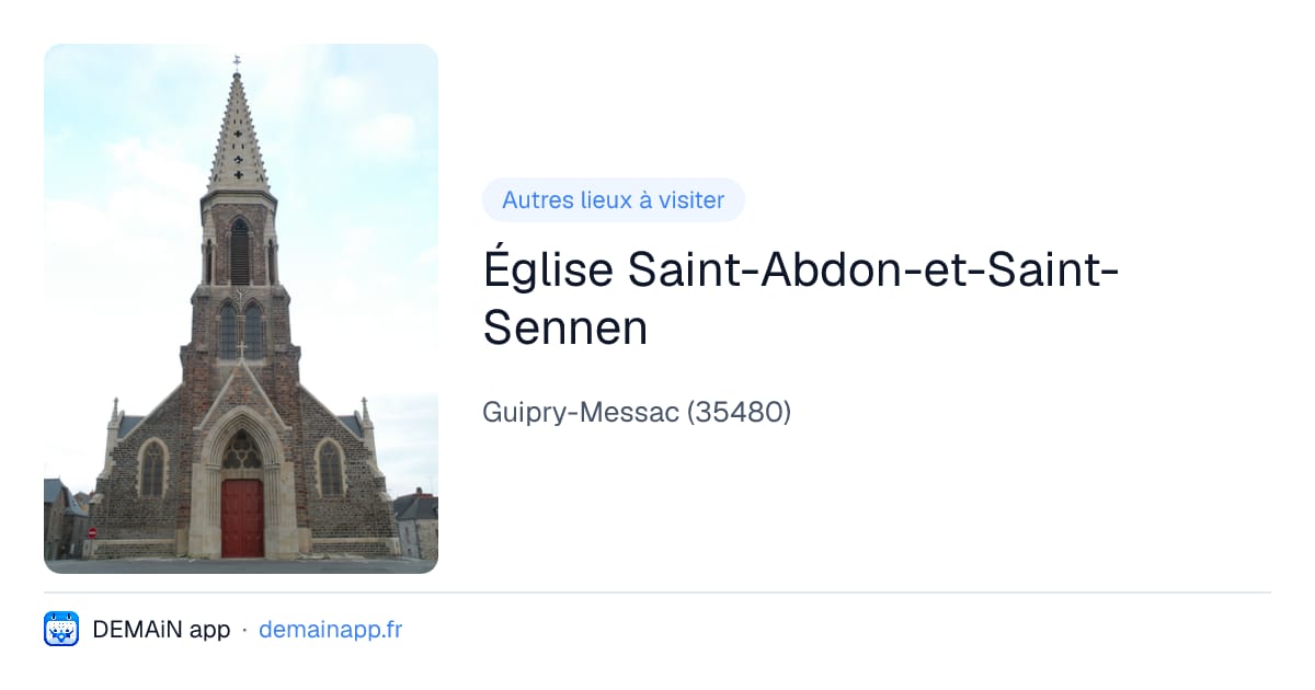 Église Saint-Abdon-et-Saint-Sennen — Guipry-Messac
