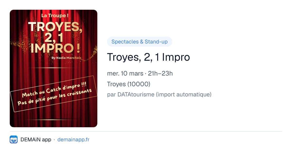 Troyes, 2, 1 Impro — Troyes
