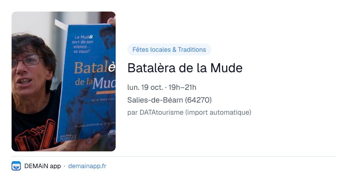 Batalèra de la Mude — Salies-de-Béarn