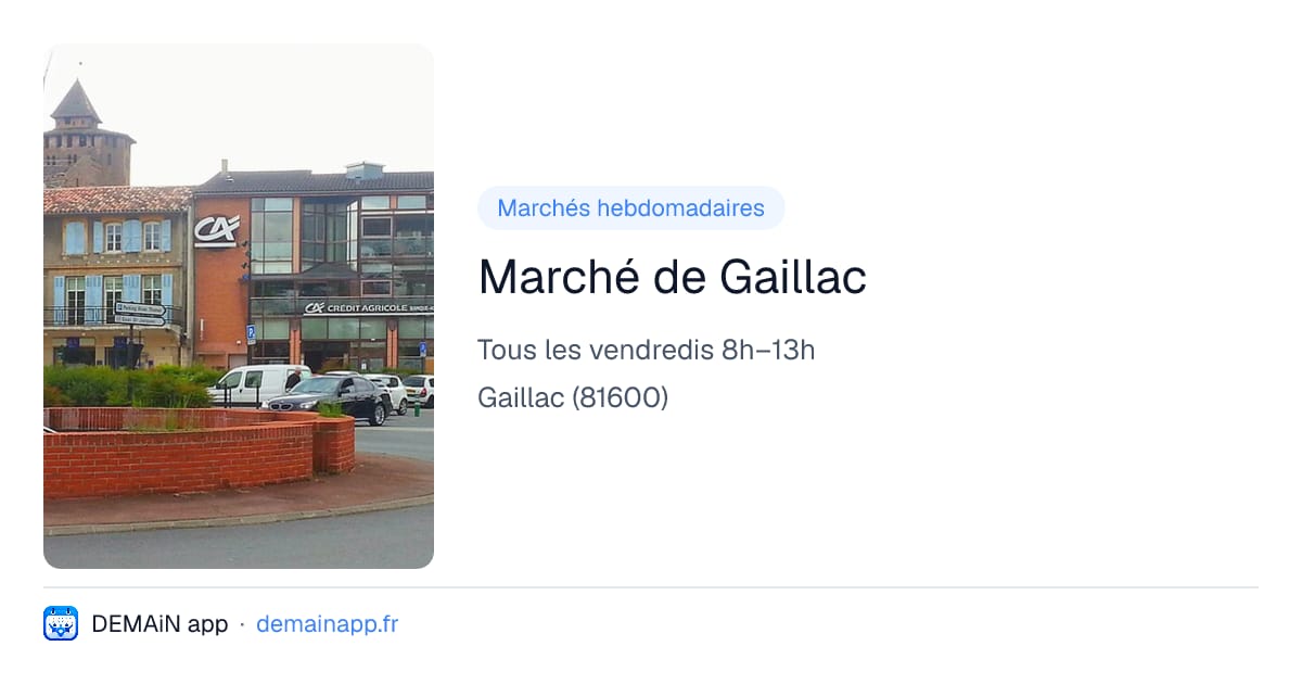 Marché de Gaillac — Gaillac
