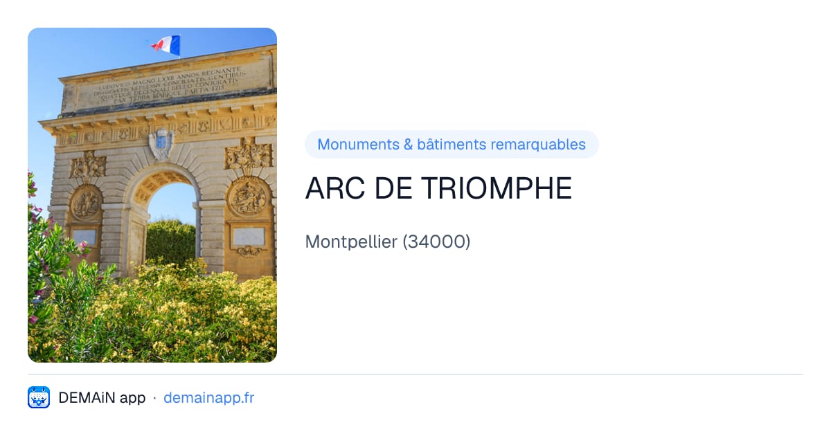 ARC DE TRIOMPHE — Montpellier