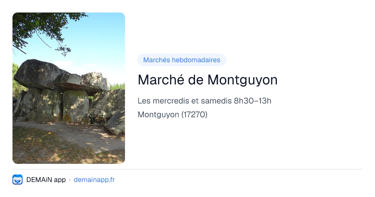 Marché de Montguyon — Montguyon