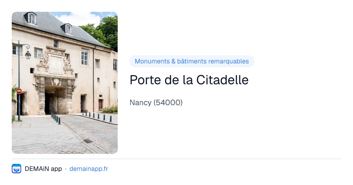 Porte de la Citadelle — Nancy