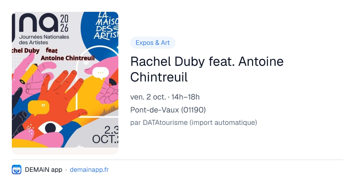 Rachel Duby feat. Antoine Chintreuil — Pont-de-Vaux
