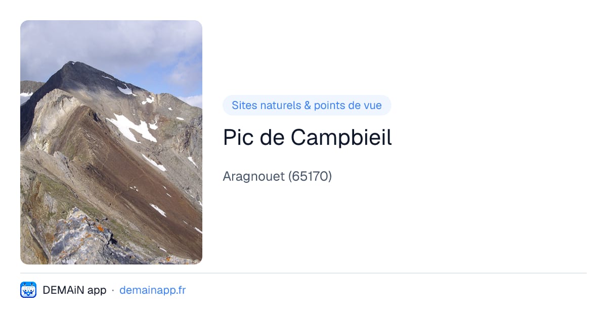 Pic de Campbieil — Aragnouet