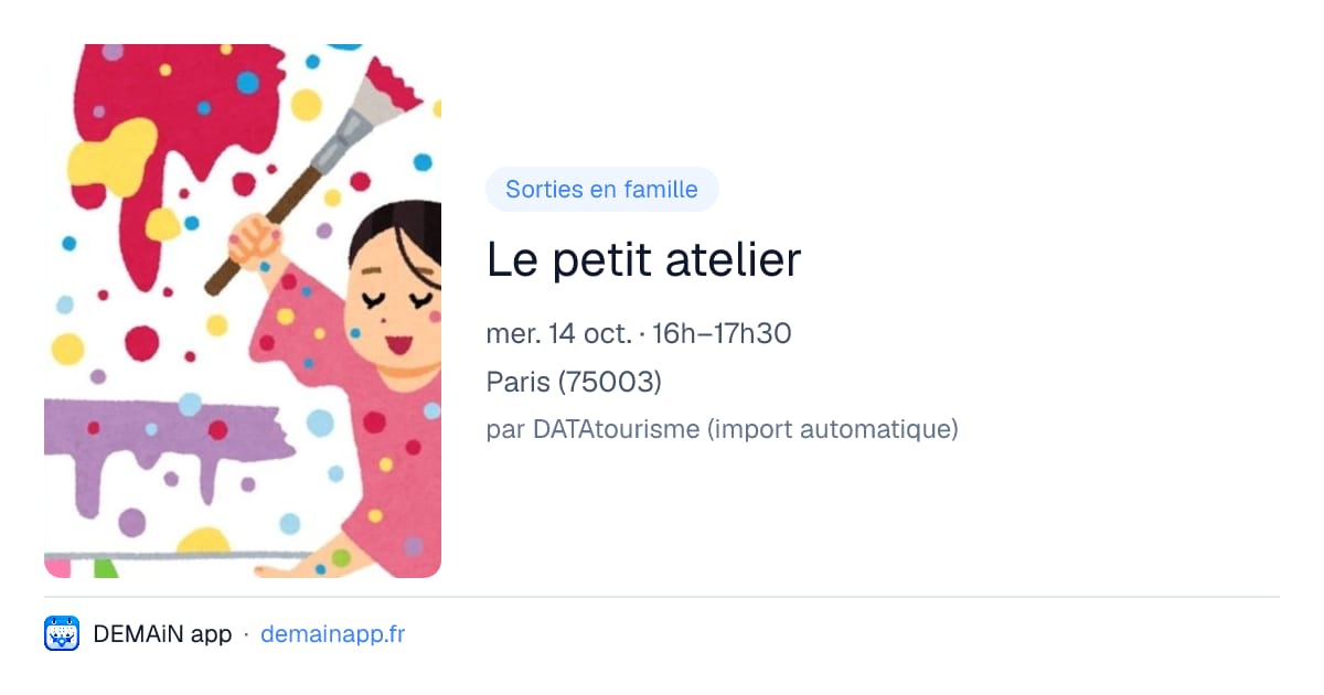 Le petit atelier — Paris