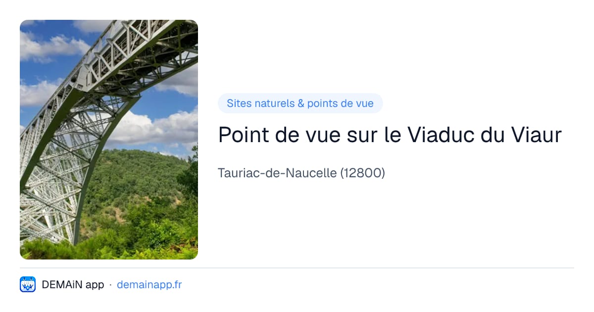 Point de vue sur le Viaduc du Viaur — Tauriac-de-Naucelle