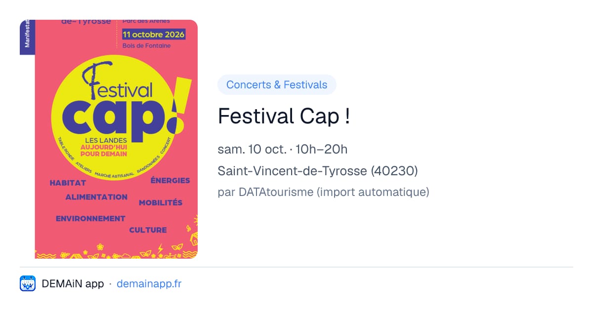Festival Cap ! — Saint-Vincent-de-Tyrosse