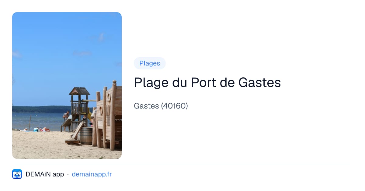 Plage du Port de Gastes — Gastes