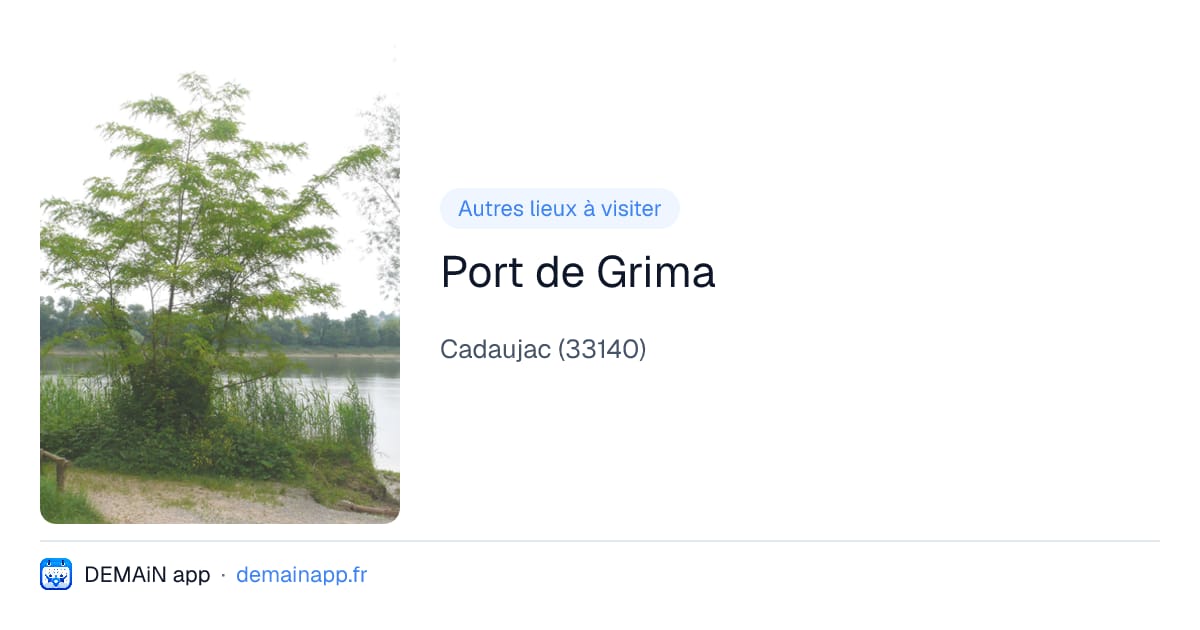 Port de Grima — Cadaujac