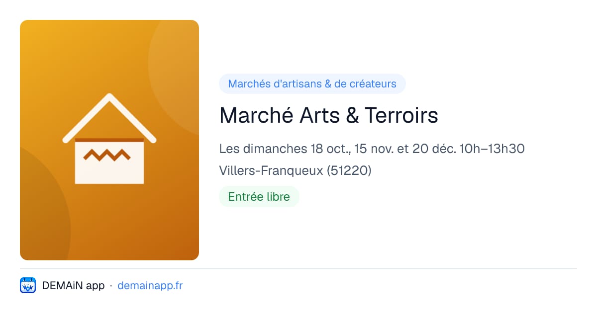 Marché Arts & Terroirs — Villers-Franqueux