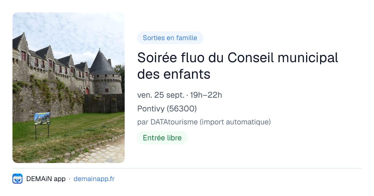 Soirée fluo du Conseil municipal des enfants — Pontivy