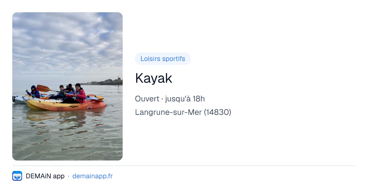 Kayak — Langrune-sur-Mer