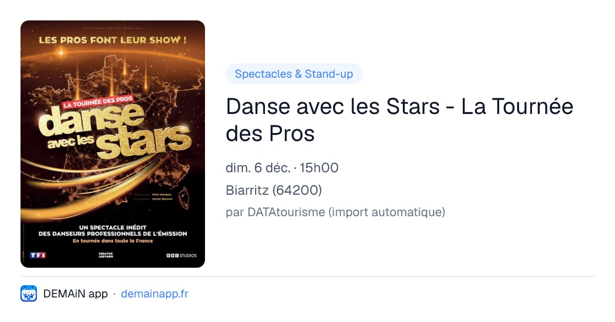 Danse avec les Stars - La Tournée des Pros — Biarritz