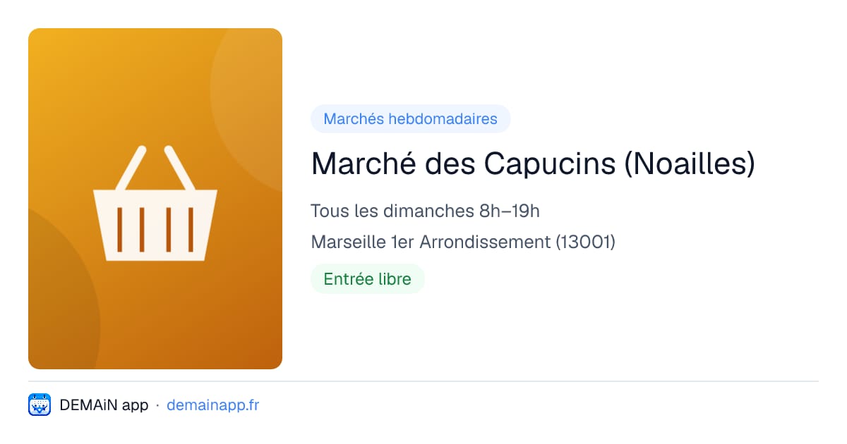 Marché des Capucins (Noailles) — Marseille 1er Arrondissement