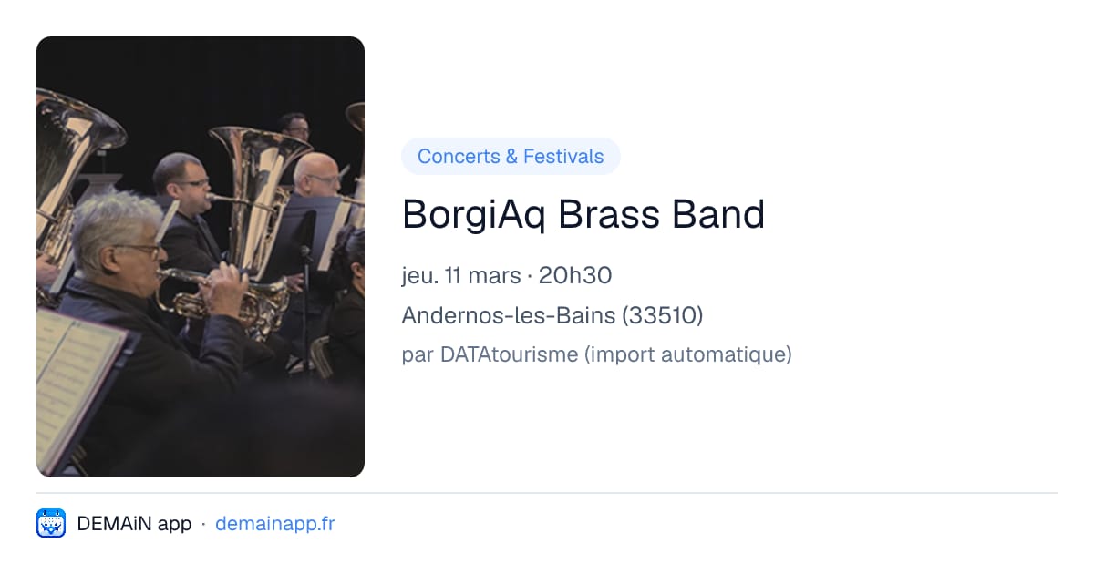 BorgiAq Brass Band — Andernos-les-Bains