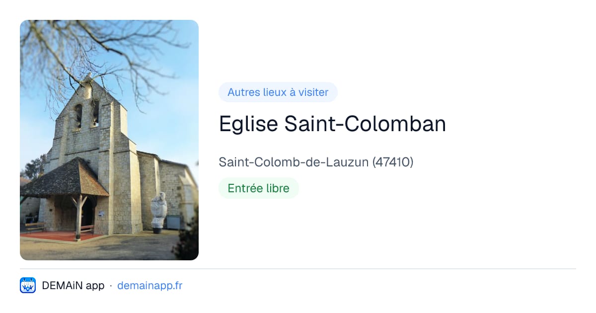 Eglise Saint-Colomban — Saint-Colomb-de-Lauzun