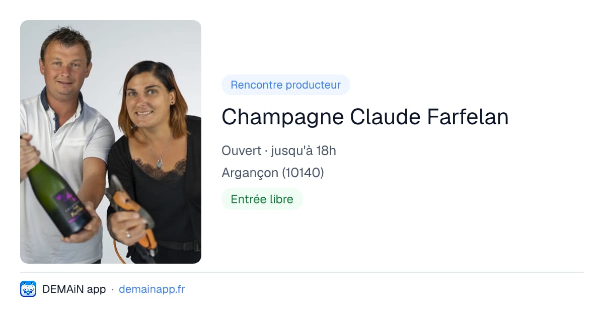 Champagne Claude Farfelan — Argançon