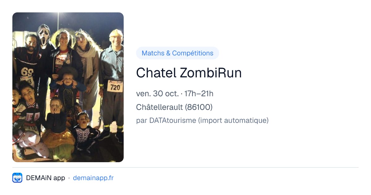 Chatel ZombiRun — Châtellerault