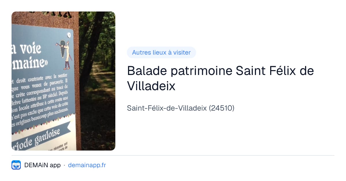Balade patrimoine Saint Félix de Villadeix — Saint-Félix-de-Villadeix