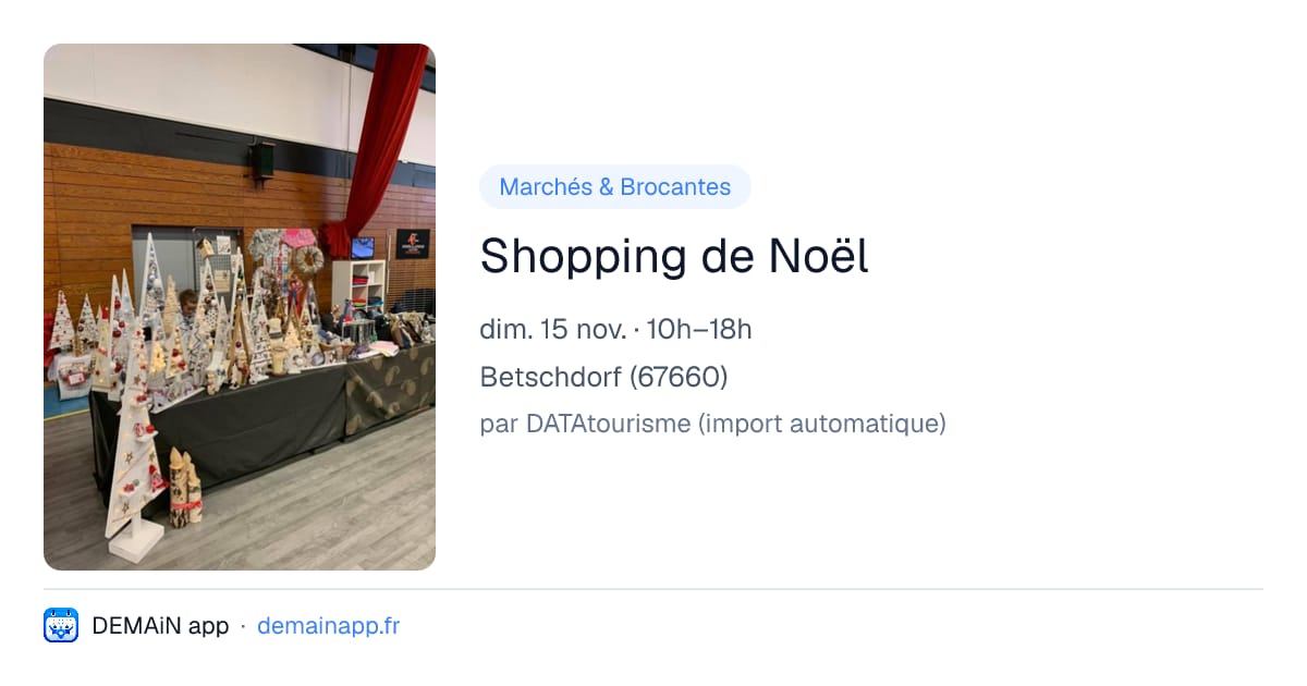 Shopping de Noël — Betschdorf