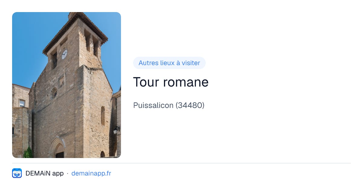 Tour romane — Puissalicon