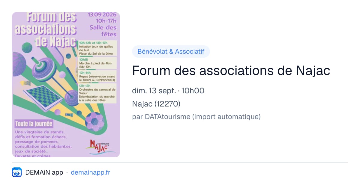 Forum des associations de Najac — Najac