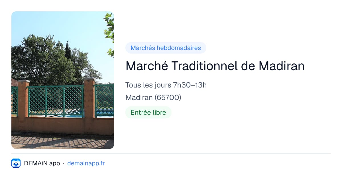 Marché Traditionnel de Madiran — Madiran